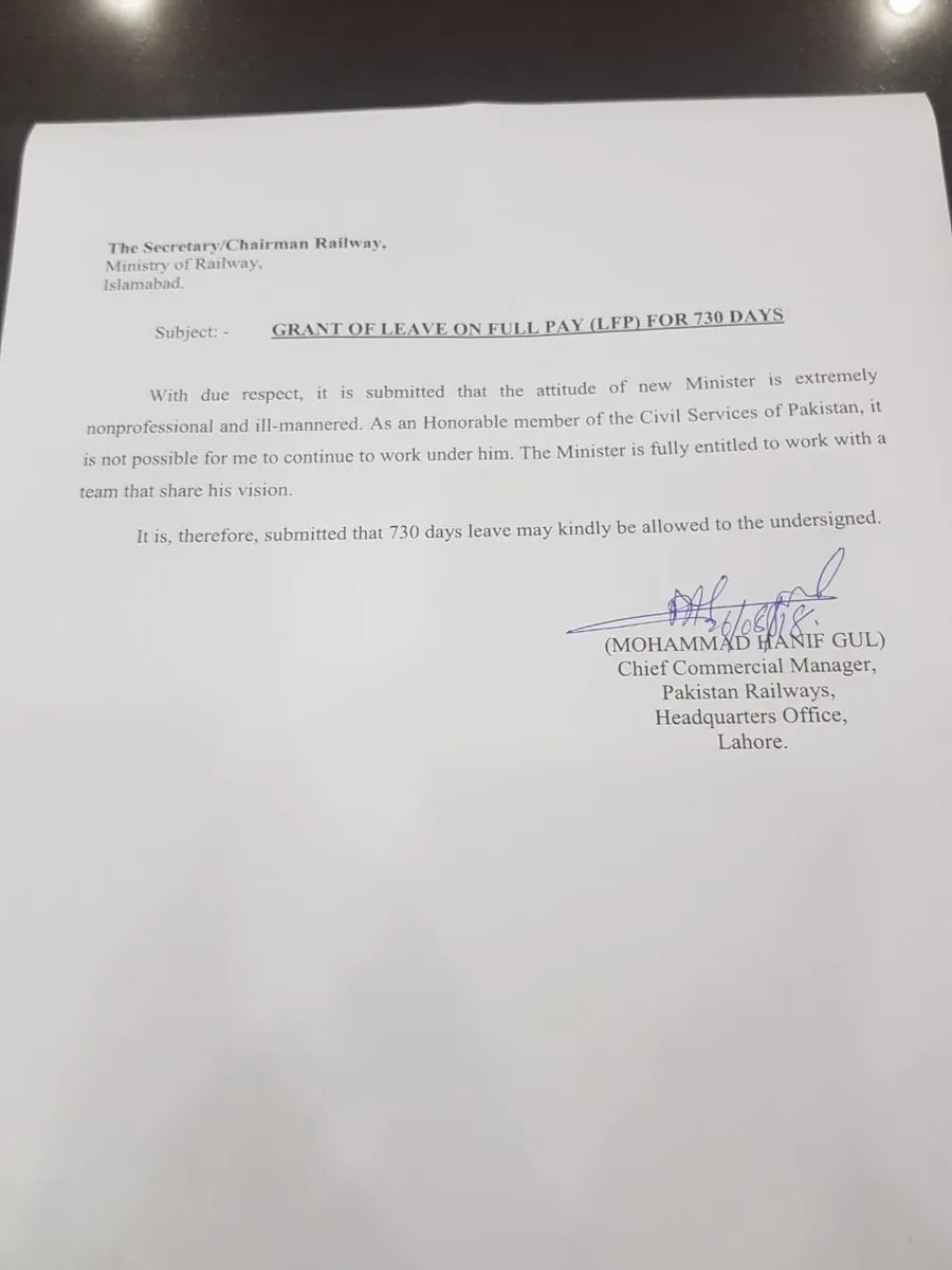 leave letter